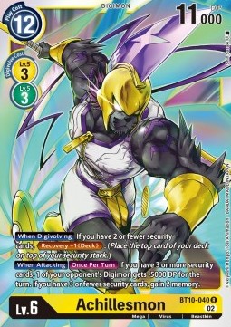 Achillesmon (BT10-040) - Xros Encounter (Rare) [BT-10-040]