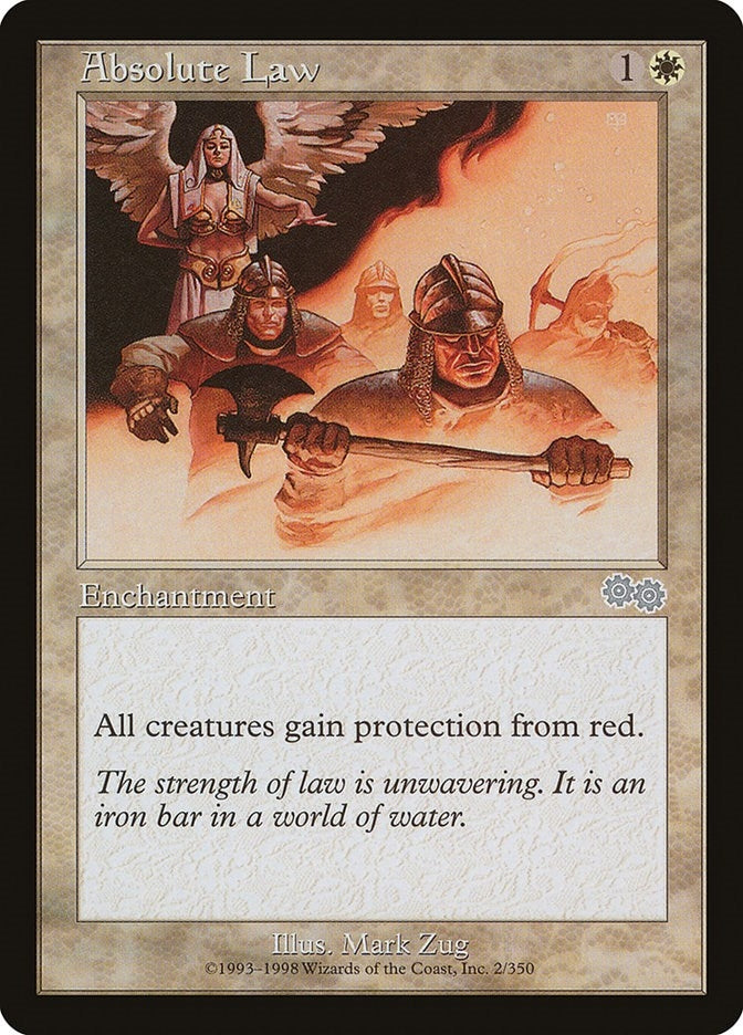Image for Absolute Law (Urza's Saga) (2) - Magic: The Gathering