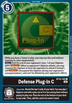 Defense Plug-In C (BT10-105) - Xros Encounter (Common) [BT-10-105]