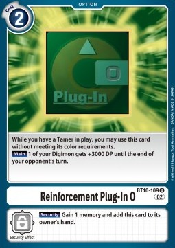 Reinforcement Plug-In O (BT10-109) - Xros Encounter (Uncommon) [BT-10-109]