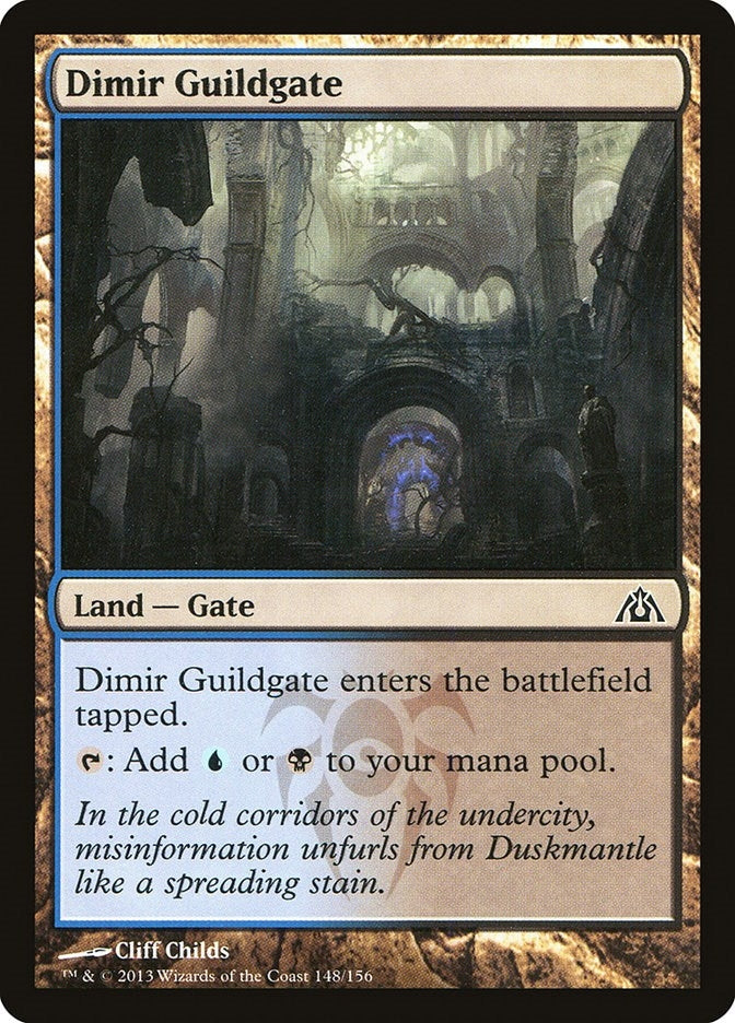Image for Dimir Guildgate (Dragon's Maze) (148) - Magic: The Gathering