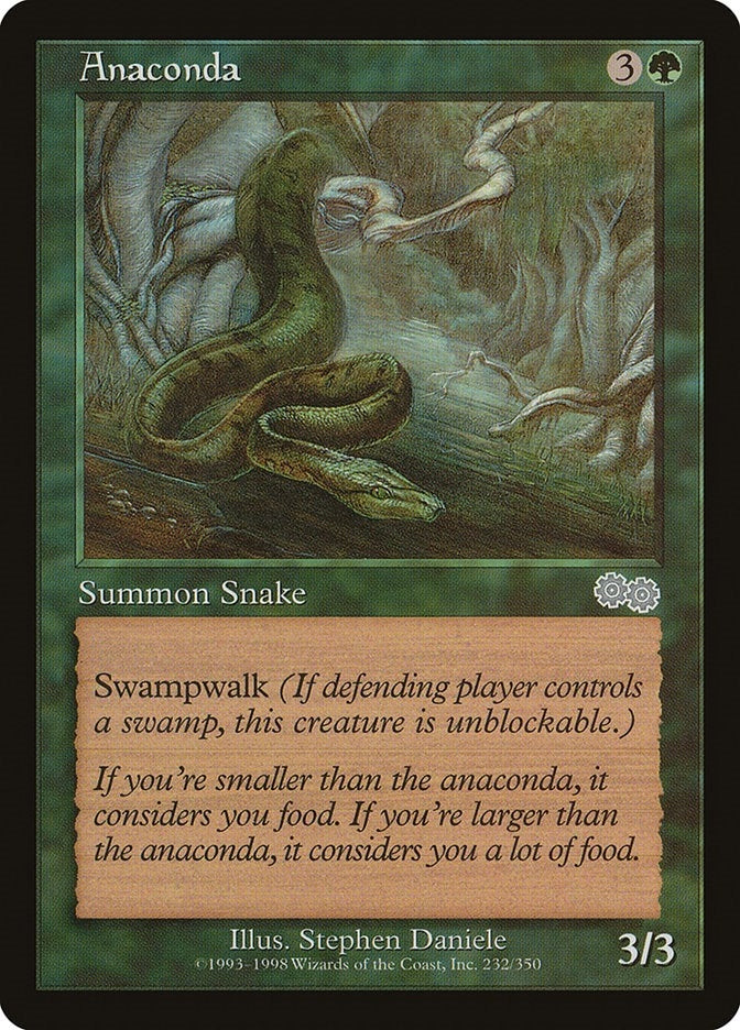 Image for Anaconda (Urza's Saga) (232) - Magic: The Gathering