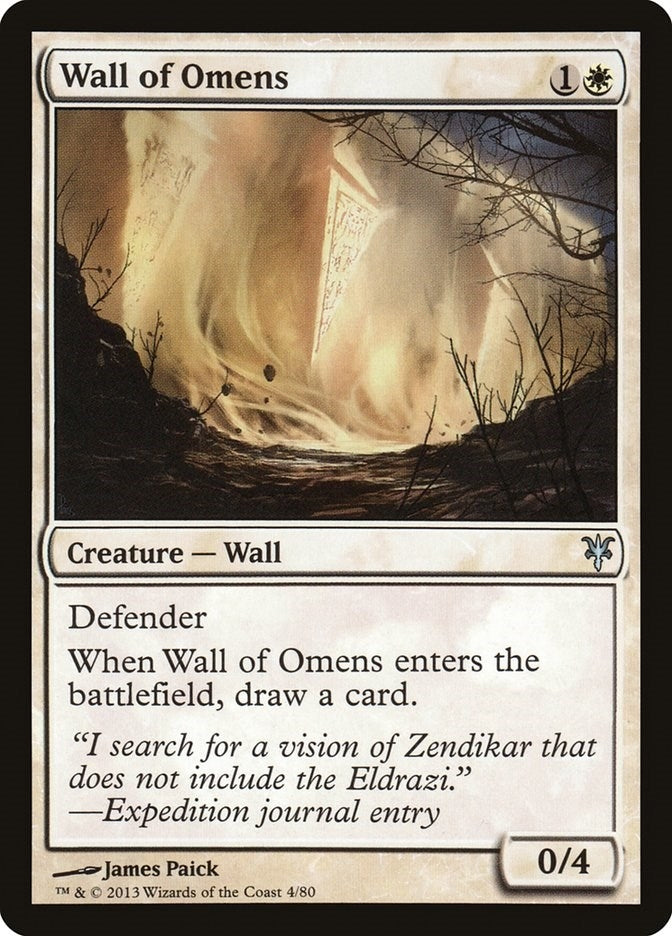 Image for Wall of Omens (Duel Decks: Sorin vs. Tibalt) (4) - Magic: The Gathering
