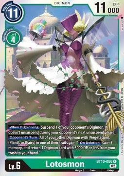 Lotosmon (BT10-056) - Xros Encounter (Rare) [BT-10-056]