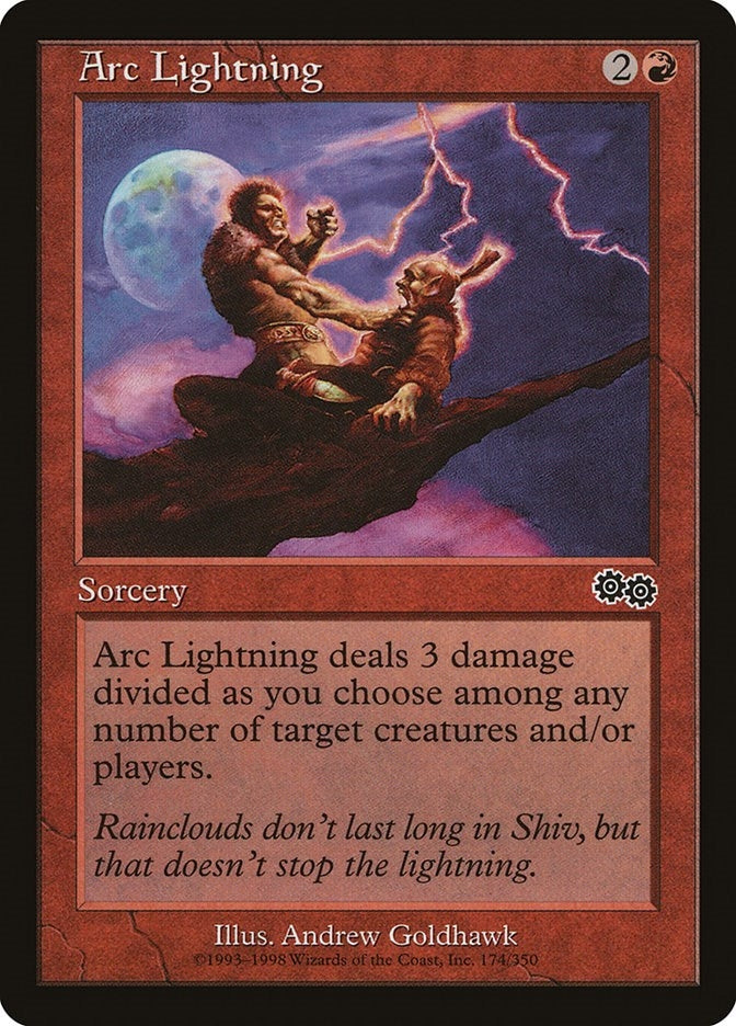 Image for Arc Lightning (Urza's Saga) (174) - Magic: The Gathering