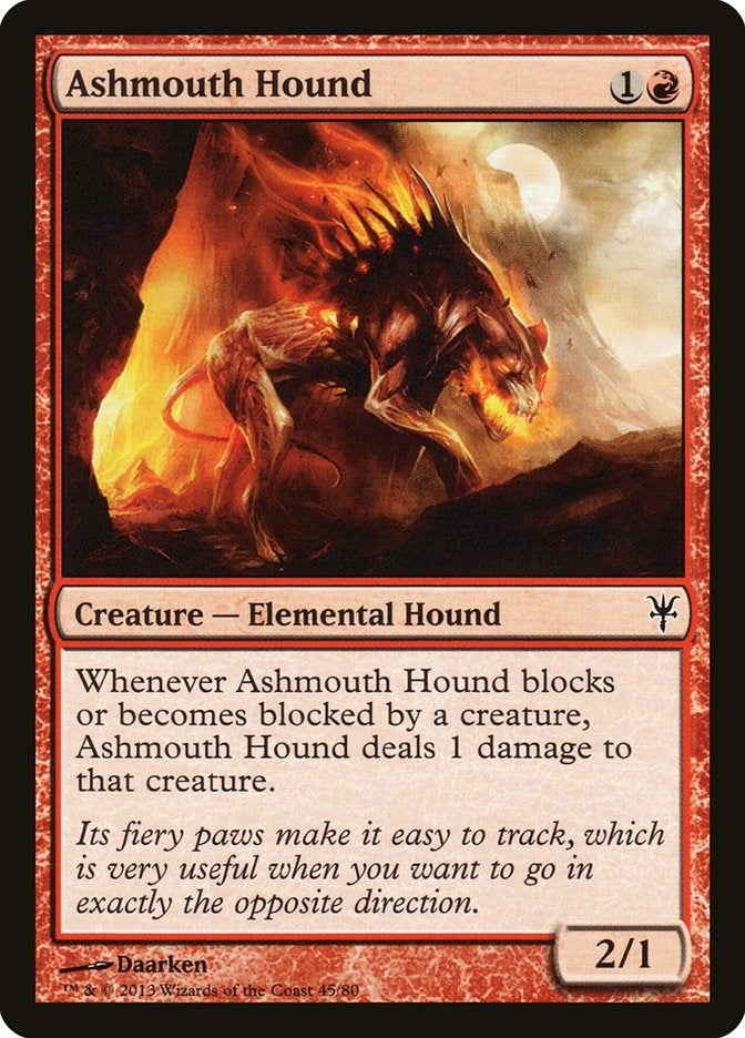 Image for Ashmouth Hound (Duel Decks: Sorin vs. Tibalt) (45) - Magic: The Gathering