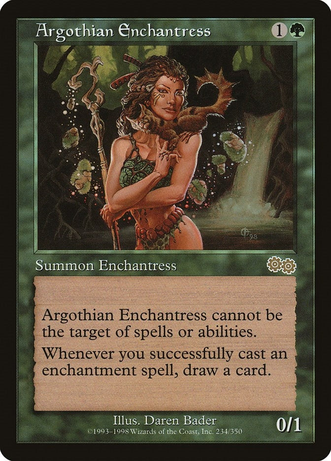 Image for Argothian Enchantress (Urza's Saga) (234) - Magic: The Gathering