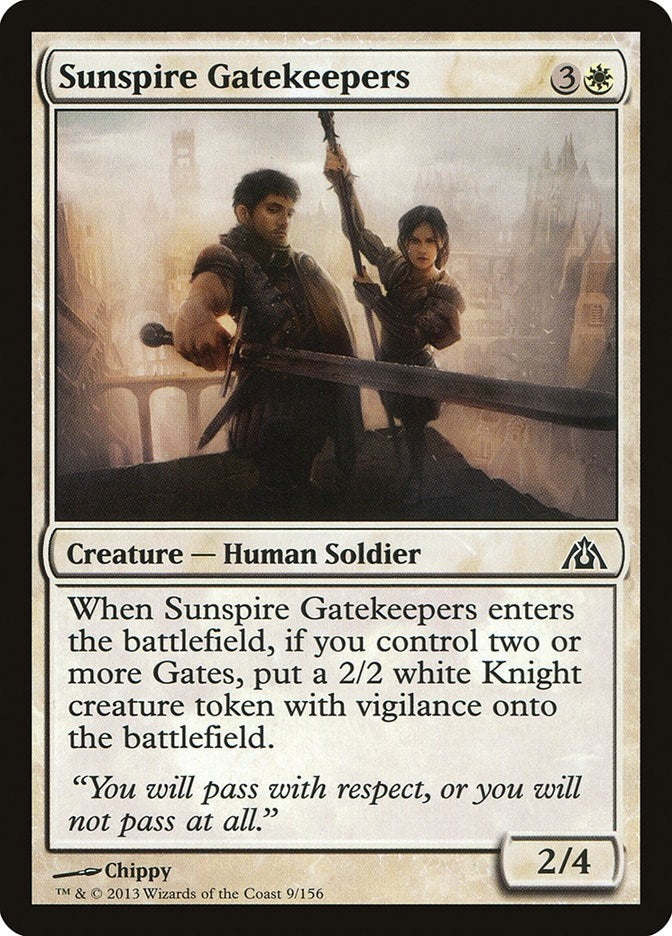 Image for Sunspire Gatekeepers (Dragon's Maze) (9) - Magic: The Gathering