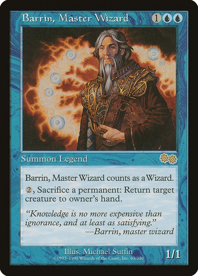 Image for Barrin, Master Wizard (Urza's Saga) (63) - Magic: The Gathering