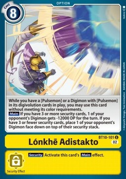 Lónkhē Adistakto (BT10-101) - Xros Encounter (Uncommon) [BT-10-101]