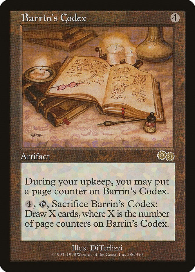 Image for Barrin's Codex (Urza's Saga) (286) - Magic: The Gathering