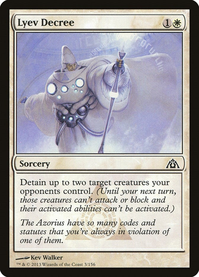 Image for Lyev Decree (Dragon's Maze) (3) - Magic: The Gathering