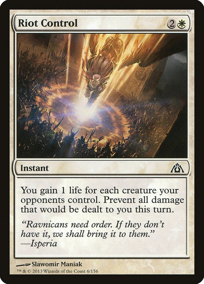 Image for Riot Control (Dragon's Maze) (6) - Magic: The Gathering