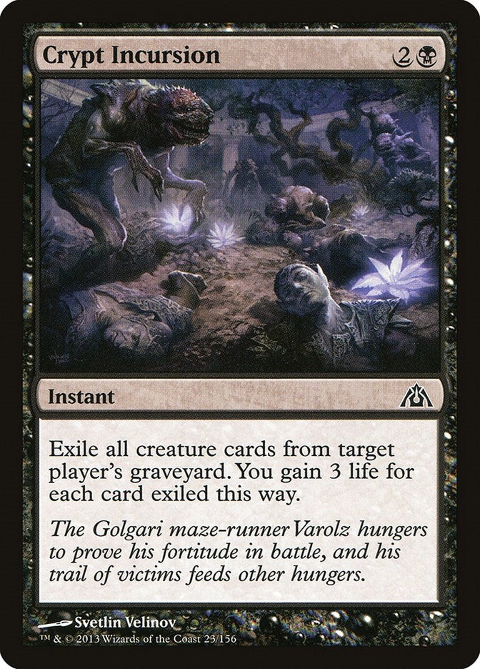 Image for Crypt Incursion (Dragon's Maze) (23) - Magic: The Gathering