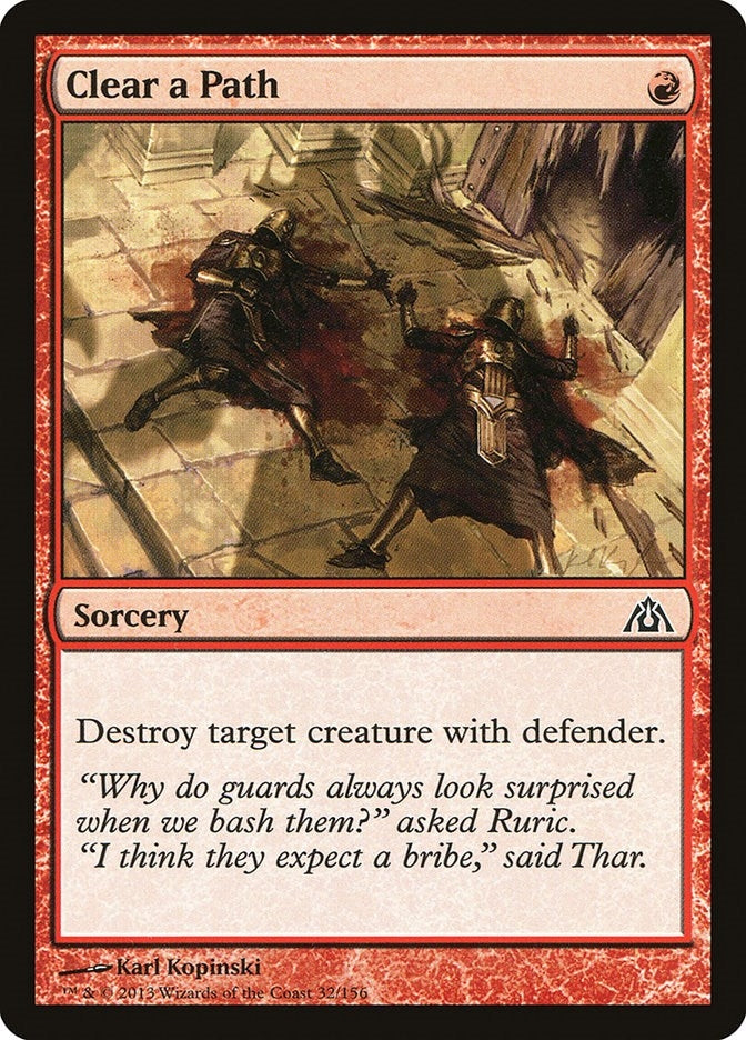 Image for Clear a Path (Dragon's Maze) (32) - Magic: The Gathering