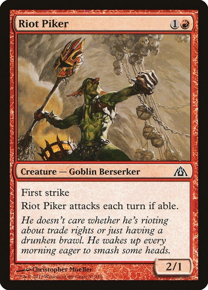 Image for Riot Piker (Dragon's Maze) (37) - Magic: The Gathering