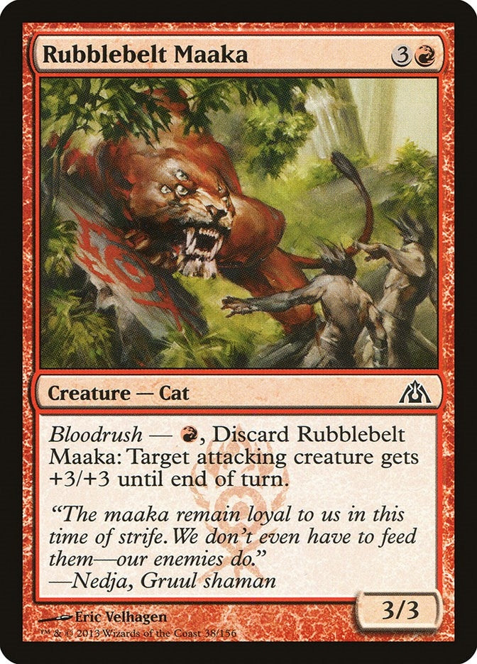 Image for Rubblebelt Maaka (Dragon's Maze) (38) - Magic: The Gathering