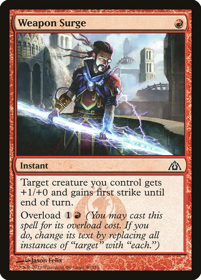Image for Weapon Surge (Dragon's Maze) (40) - Magic: The Gathering