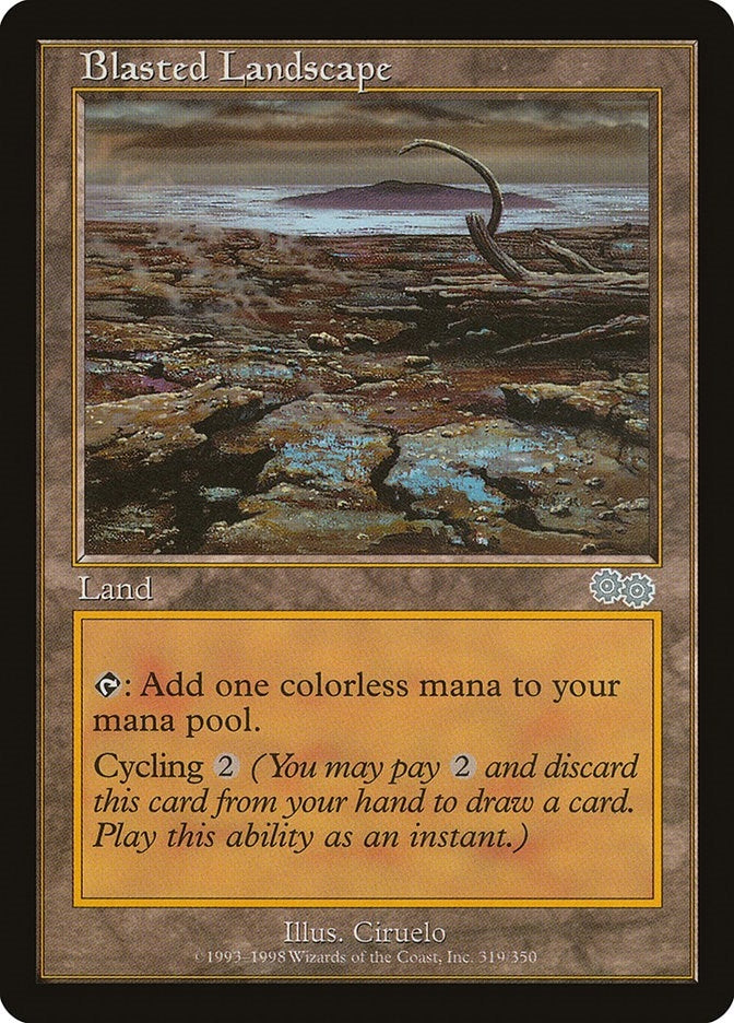 Image for Blasted Landscape (Urza's Saga) (319) - Magic: The Gathering