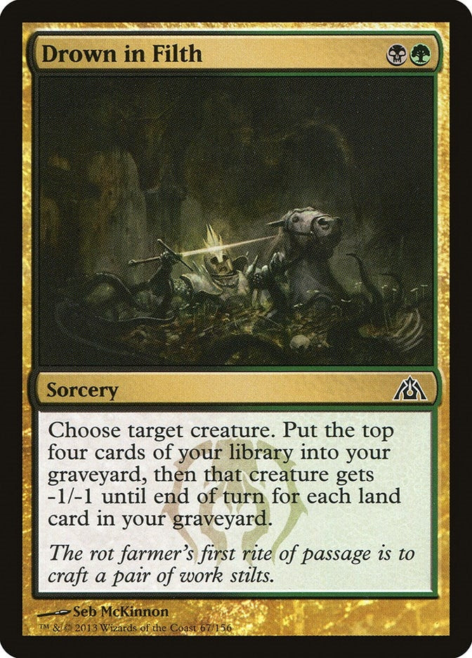 Image for Drown in Filth (Dragon's Maze) (67) - Magic: The Gathering
