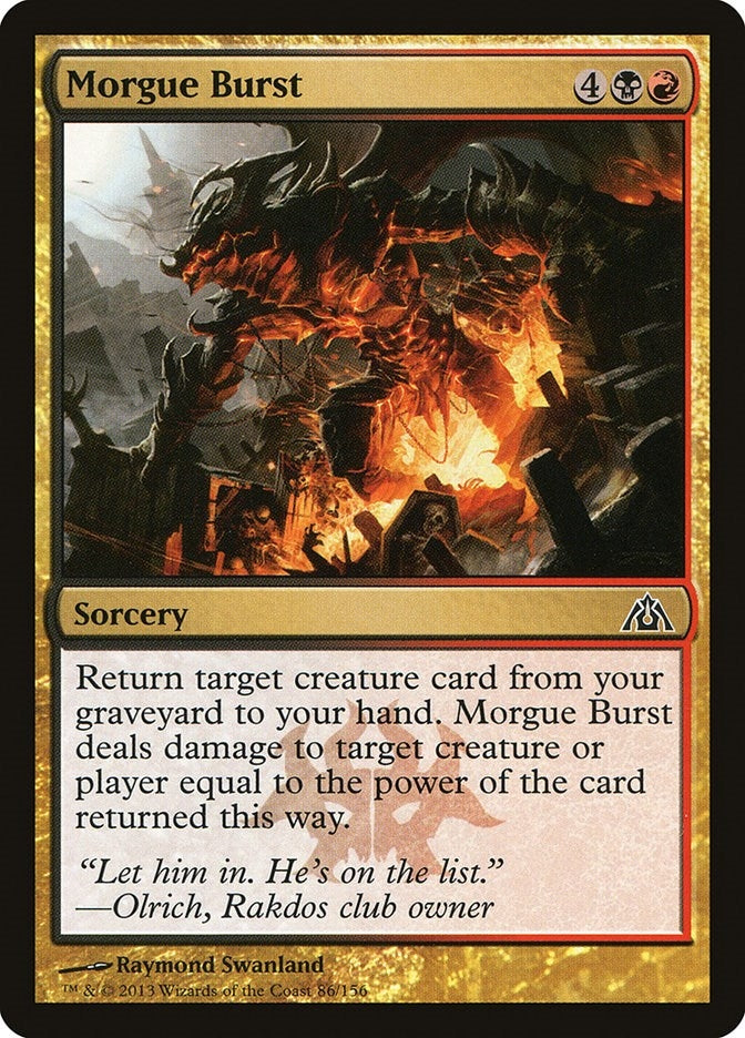 Image for Morgue Burst (Dragon's Maze) (86) - Magic: The Gathering
