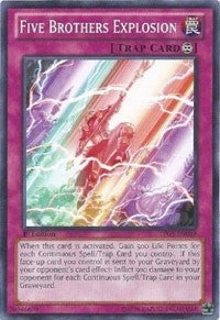 Image for Five Brothers Explosion (Lord of the Tachyon Galaxy) (LTGY-EN089) - YuGiOh