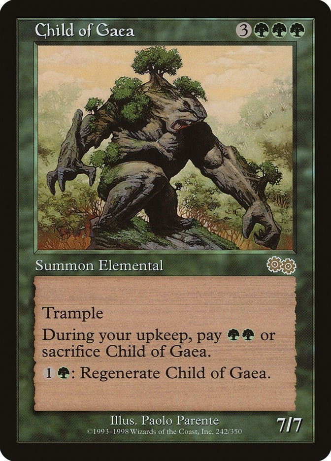 Image for Child of Gaea (Urza's Saga) (242) - Magic: The Gathering