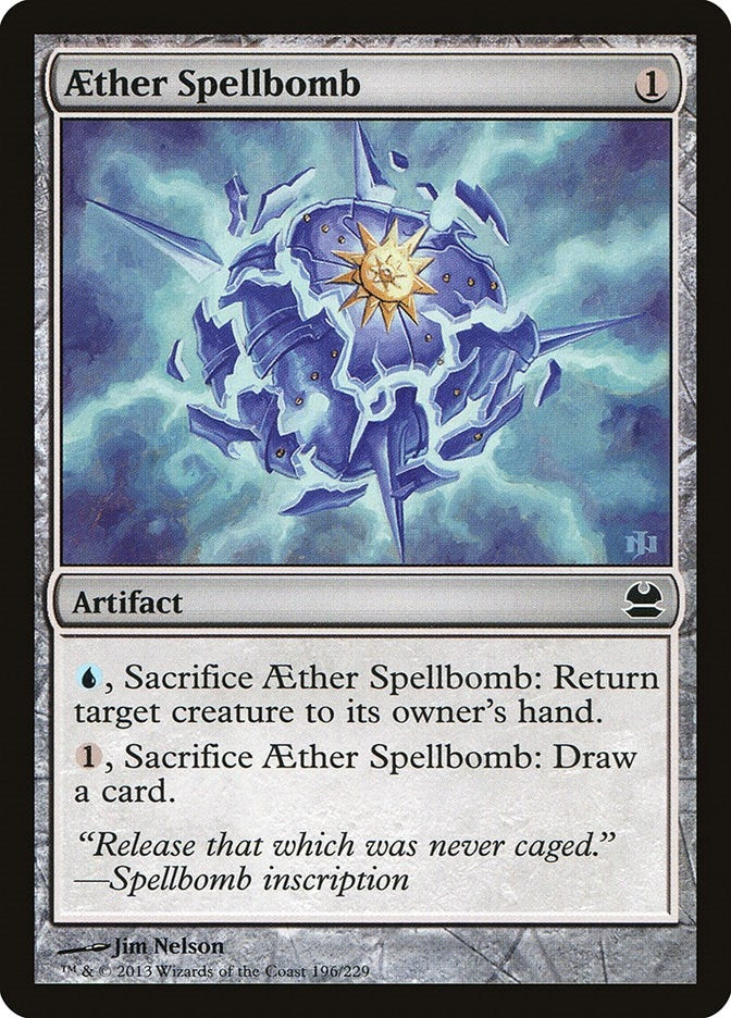 Image for Aether Spellbomb (Modern Masters) (196) - Magic: The Gathering