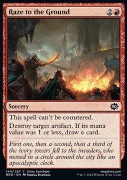 Raze to the Ground - The Brothers' War (Common) [BRO-149]