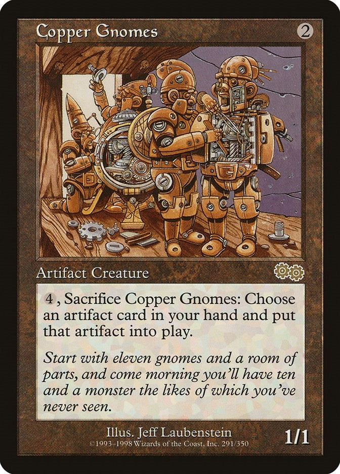 Image for Copper Gnomes (Urza's Saga) (291) - Magic: The Gathering