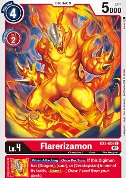 Flarerizamon (EX3-006) - Draconic Roar (Common) [EX-03-006]