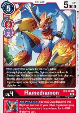 Flamedramon (EX3-008) - Draconic Roar (Common) [EX-03-008]