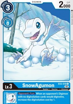 SnowAgumon (EX3-016) - Draconic Roar (Common) [EX-03-016]