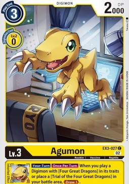 Agumon (EX3-027) - Draconic Roar (Common) [EX-03-027]