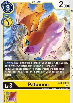 Patamon (EX3-028) - Draconic Roar (Common) [EX-03-028]