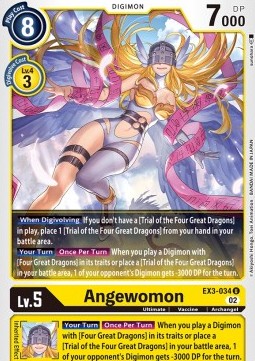Angewomon (EX3-034) - Draconic Roar (Uncommon) [EX-03-034]