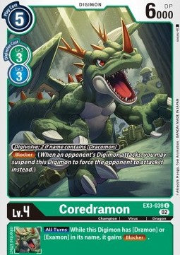 Coredramon (EX3-039) - Draconic Roar (Uncommon) [EX-03-039]