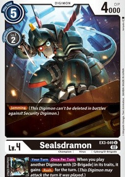 Sealsdramon (EX3-049) (V.1) - Draconic Roar (Uncommon) [EX-03-049]