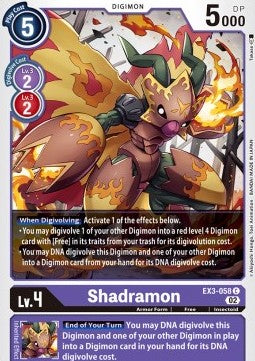 Shadramon (EX3-058) - Draconic Roar (Common) [EX-03-058]