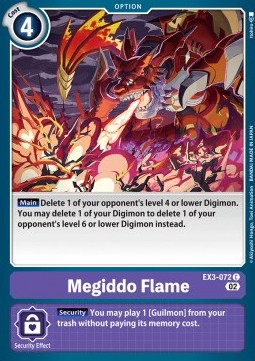 Megiddo Flame (EX3-072) - Draconic Roar (Common) [EX-03-072]
