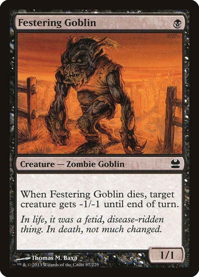 Image for Festering Goblin (Modern Masters) (87) - Magic: The Gathering