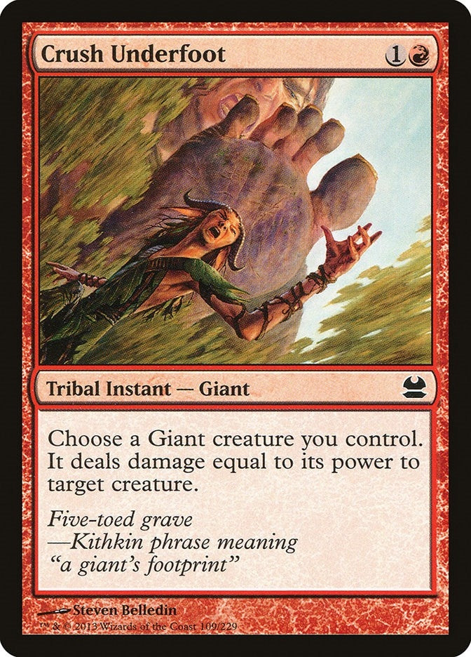 Image for Crush Underfoot (Modern Masters) (109) - Magic: The Gathering