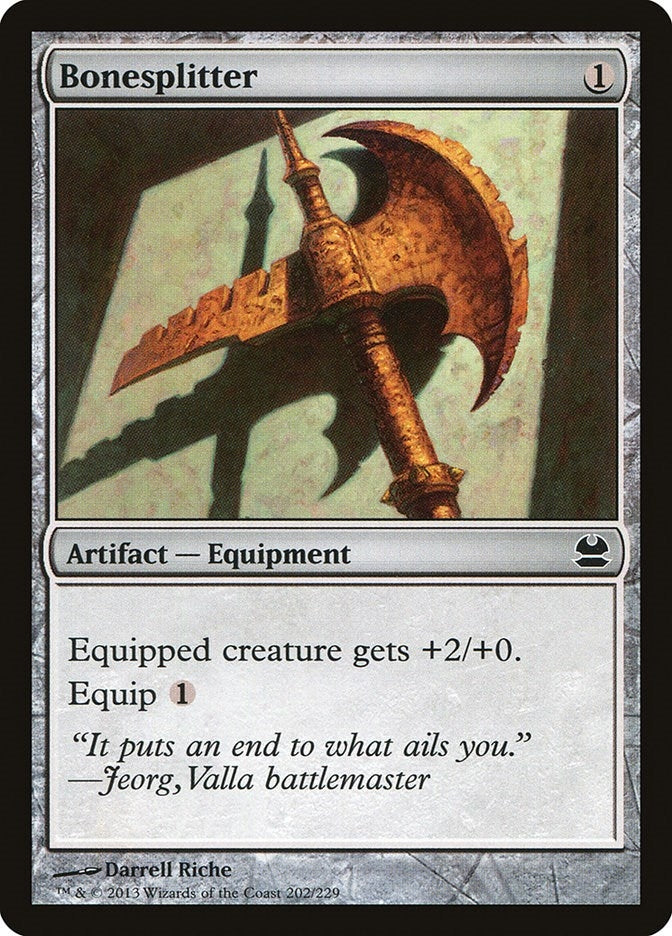 Image for Bonesplitter (Modern Masters) (202) - Magic: The Gathering