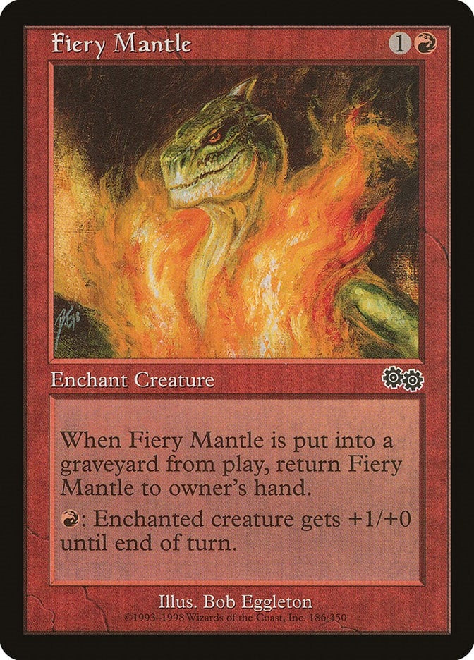 Image for Fiery Mantle (Urza's Saga) (186) - Magic: The Gathering