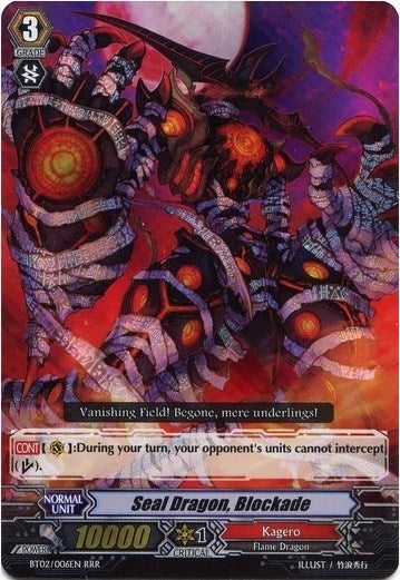 Image for Seal Dragon, Blockade (BT02: Onslaught of Dragon Souls) (BT02/006EN) - Cardfight Vanguard