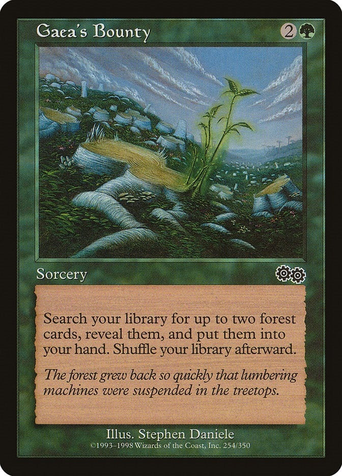 Image for Gaea's Bounty (Urza's Saga) (254) - Magic: The Gathering