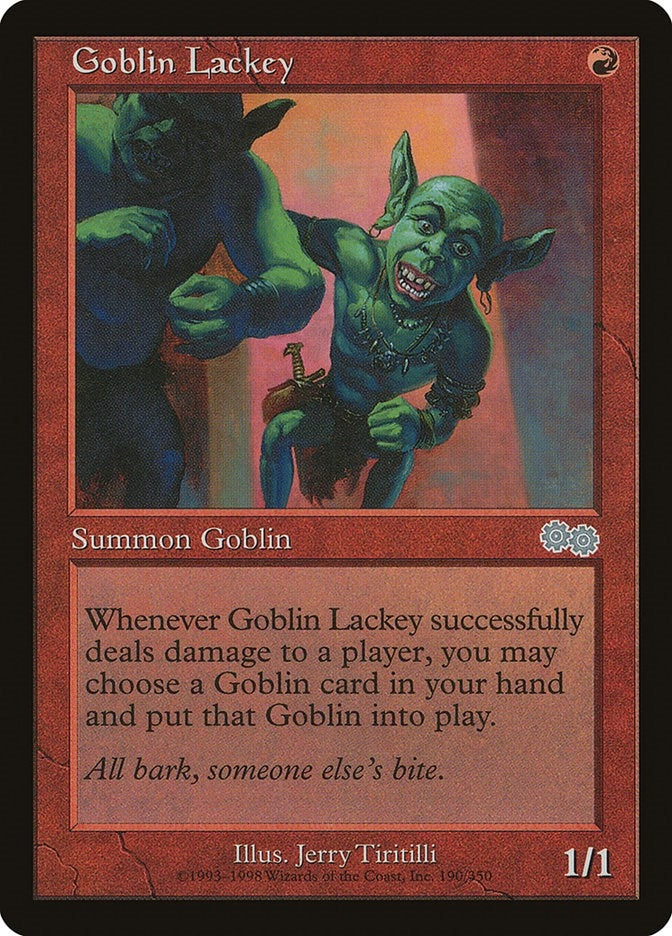 Image for Goblin Lackey (Urza's Saga) (190) - Magic: The Gathering