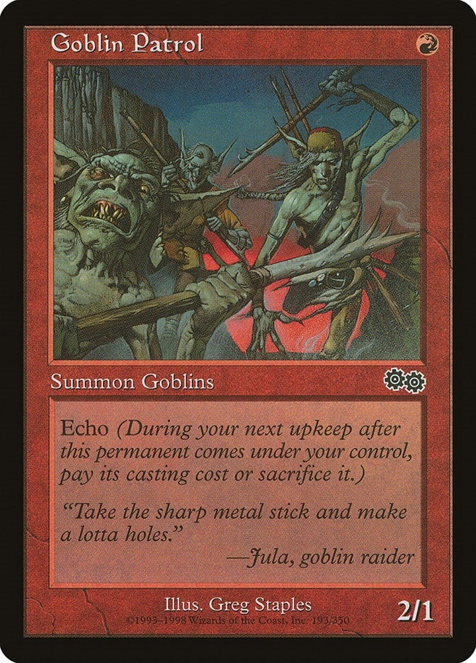 Image for Goblin Patrol (Urza's Saga) (193) - Magic: The Gathering