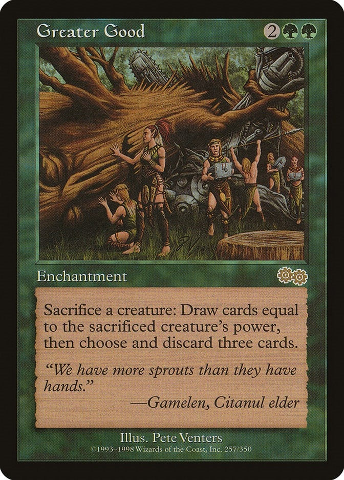 Image for Greater Good (Urza's Saga) (257) - Magic: The Gathering