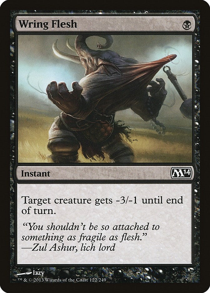 Image for Wring Flesh (Magic 2014 (M14)) (122) - Magic: The Gathering